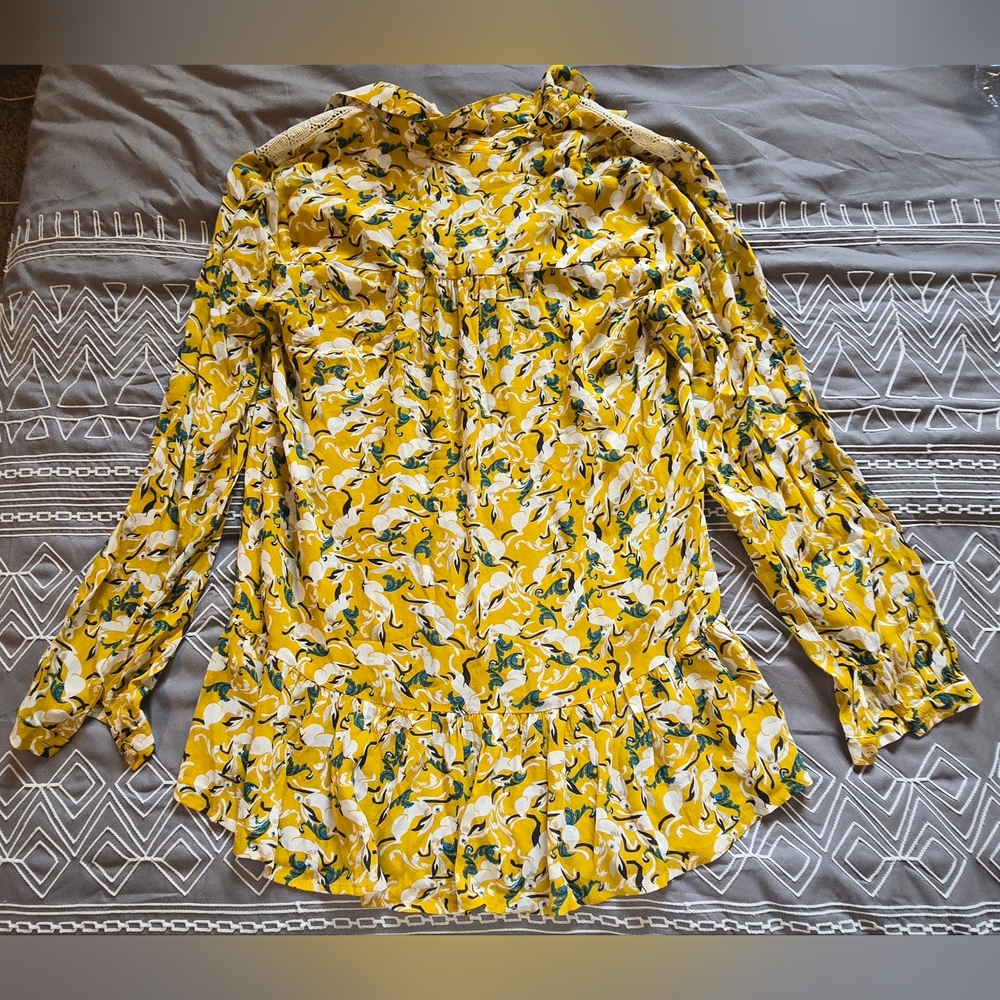 Maeve Janie Flounced Peasant Blouse Size 2 - Picture 8 of 10